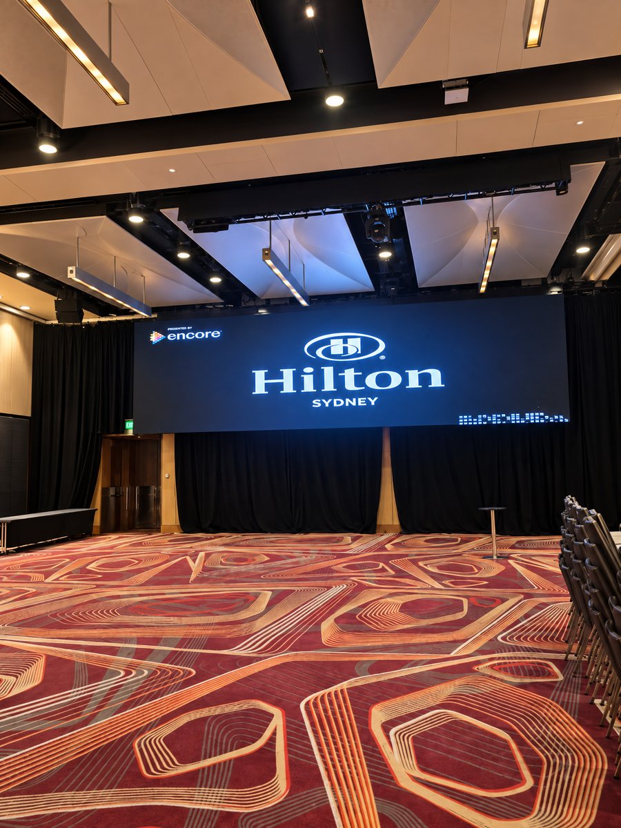 Hilton Sydney, the Grand Ballroom with its fixed LED wall