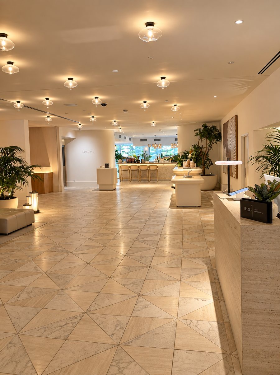 InterContinental Sydney Coogee Beach, lobby with a marble floor