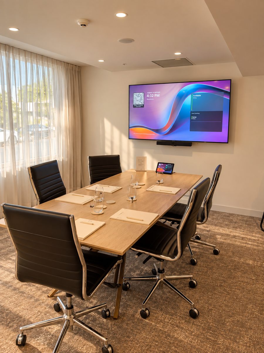 InterContinental Sydney Coogee Beach, boardroom for six with a wall screen