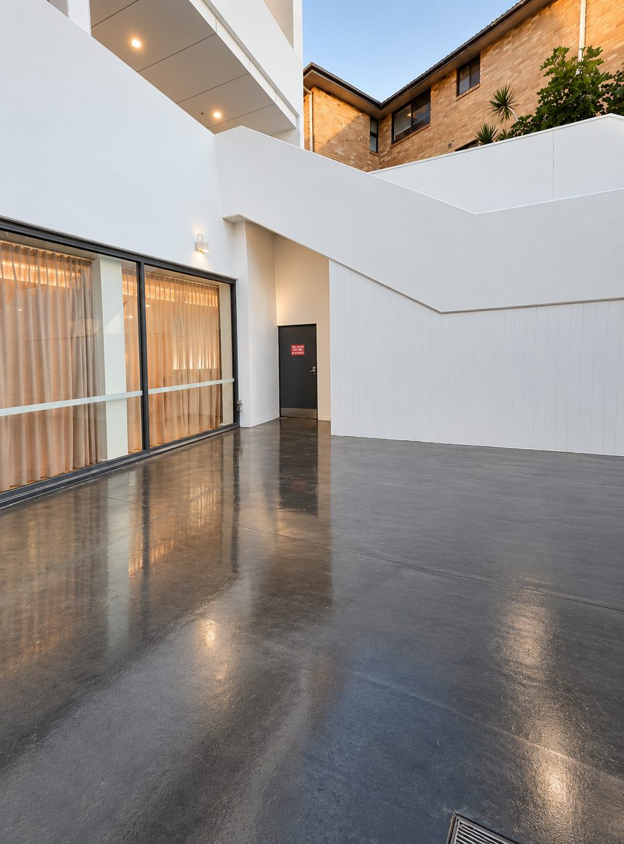 InterContinental Sydney Coogee Beach, paved courtyard beside a curtained function room