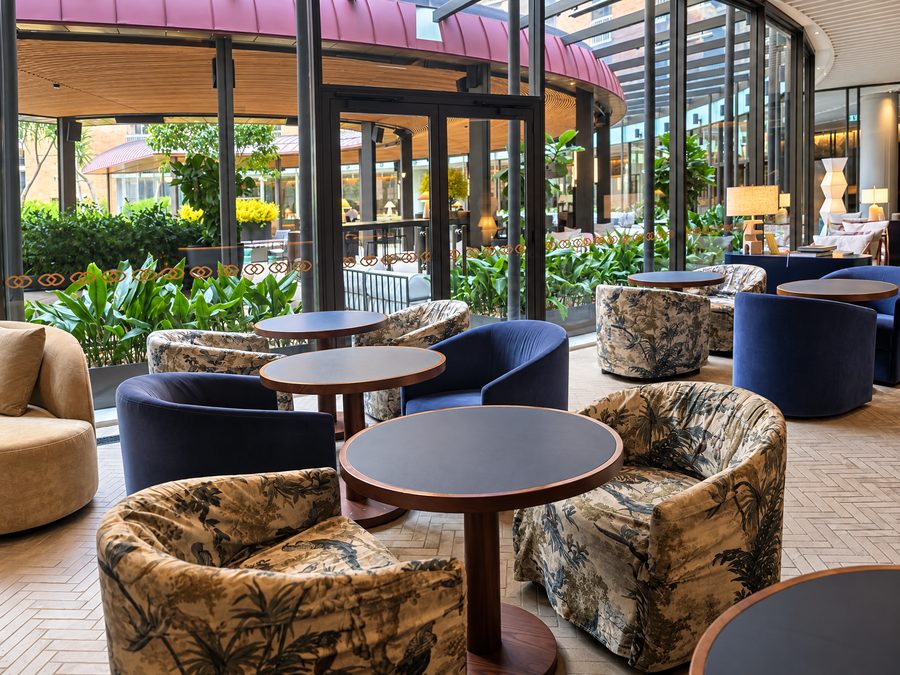 Sofitel Sydney Wentworth, lounge seating on the terrace