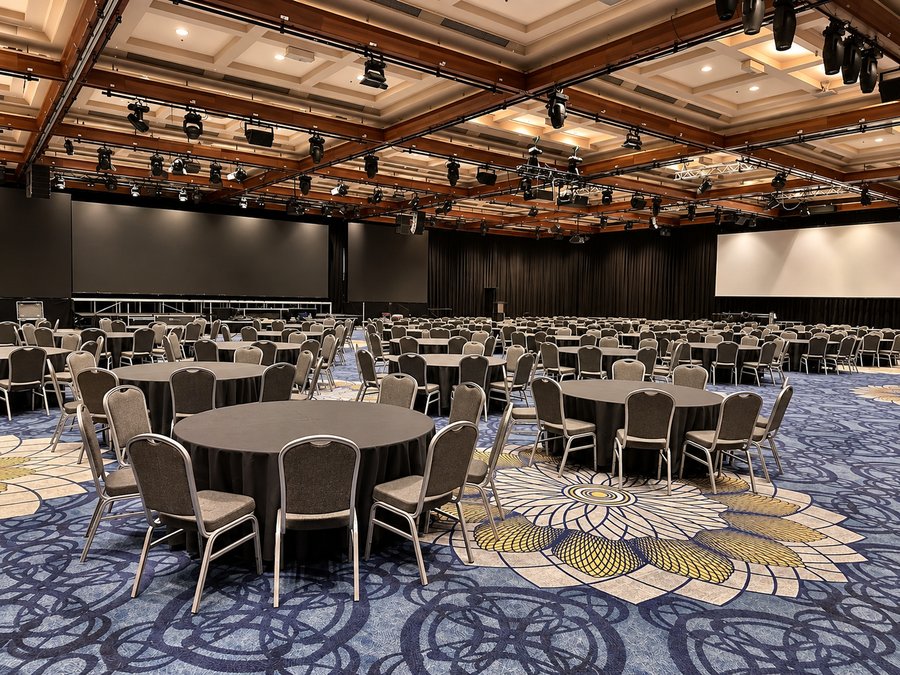 The Star Gold Coast, an event space set with round tables